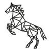 SIGNLEADER Metal Wall Art Decor Non-Stop Horse Modern Abstract Wall Sculpture Hangings Home Decoration for Living Room, Bedroom, Bathroom, Kitchen, Outdoor - 36" Black view 2