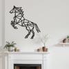 SIGNLEADER Metal Wall Art Decor Non-Stop Horse Modern Abstract Wall Sculpture Hangings Home Decoration for Living Room, Bedroom, Bathroom, Kitchen, Outdoor - 36" Black view 3