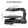 BDJSN 2024 New Electric Smokeless Grill Indoor, 1400W Infrared Korean Electric Griddle, 360 Auto-Rotate, Temperature Control, Timing Function, Removable Grill Pan for Home, Party, Camping view 4