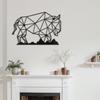 SIGNLEADER Metal Wall Art Decor Cow Wildlife Modern Abstract Wall Sculpture Hangings Home Decoration for Living Room, Bedroom, Bathroom, Kitchen, Outdoor - 24" Black view 3