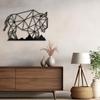 SIGNLEADER Metal Wall Art Decor Cow Wildlife Modern Abstract Wall Sculpture Hangings Home Decoration for Living Room, Bedroom, Bathroom, Kitchen, Outdoor - 24" Black view 4