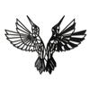 SIGNLEADER Metal Wall Art Decor Birds Dance Modern Abstract Wall Sculpture Hangings Home Decoration for Living Room, Bedroom, Bathroom, Kitchen, Outdoor - 36" Black view 2