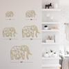 SIGNLEADER Metal Wall Art Decor Pregnant Elephant Modern Abstract Wall Sculpture Hangings Home Decoration for Living Room, Bedroom, Bathroom, Kitchen, Outdoor - 36" Gold view 4