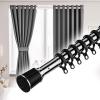 Shower Curtain Rod Tension- No Drill Non-Slip Spring Tension Shower Rod, for Bathroom, Closet, Window, Room Divider(Color:Stainless Steel,Size:360cm-450cm) view 1