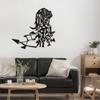 SIGNLEADER Metal Wall Art Decor Woman's Desire Modern Abstract Wall Sculpture Hangings Home Decoration for Living Room, Bedroom, Bathroom, Kitchen, Outdoor - 36" Black view 1