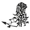 SIGNLEADER Metal Wall Art Decor Woman's Desire Modern Abstract Wall Sculpture Hangings Home Decoration for Living Room, Bedroom, Bathroom, Kitchen, Outdoor - 36" Black view 2