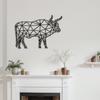 SIGNLEADER Metal Wall Art Decor Brooding Cow Modern Abstract Wall Sculpture Hangings Home Decoration for Living Room, Bedroom, Bathroom, Kitchen, Outdoor - 36" Black view 3