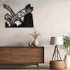 SIGNLEADER Metal Wall Art Decor Eagle Preying Modern Abstract Wall Sculpture Hangings Home Decoration for Living Room, Bedroom, Bathroom, Kitchen, Outdoor - 36" Black view 4