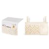 Mkono Macrame Bedside Caddy Storage Organizer Boho Remote Control Tablet Magazine Holder for Home Bedroom Living Room College Dorm Bed, Set of 2 view 1
