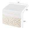 Mkono Macrame Bedside Caddy Storage Organizer Boho Remote Control Tablet Magazine Holder for Home Bedroom Living Room College Dorm Bed, Set of 2 view 4
