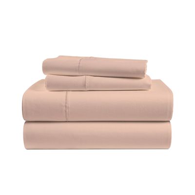 1 Piece Fitted Sheet Only Hotel Luxury Single Fitted Pure Egyptian Cotton 800 Thread Count Bottom Sheet, 15 Inch Deep Pocket Pack of 1 Full Size Peach