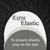 1 Piece Fitted Sheet Only Hotel Luxury Single Fitted Pure Egyptian Cotton 800 Thread Count Bottom Sheet, 15 Inch Deep Pocket Pack of 1 King Size Black view 2