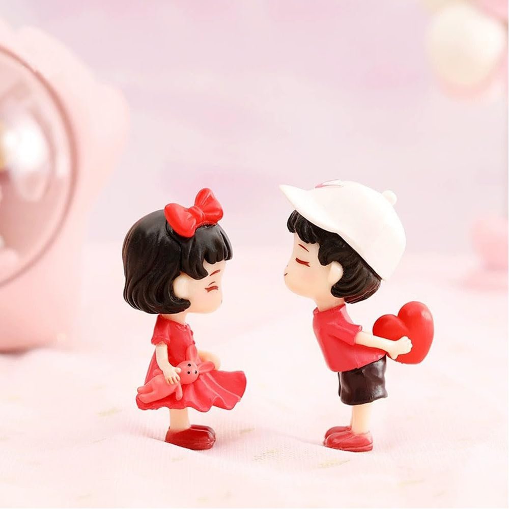 BITTONE Valentines Day DecorRomantic Couple Figurines Statue GiftsRemember Beautiful Moment-Best Gift for Valentine's Day Wedding Anniversary. (1), White, Blue, Pink, Red