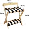 Luggage Racks for Suitcases Suitcase Stand, Collapsible Suitcase Rack in Home & Kitchen, Professional Hotel Suitcase Rack, White Home Storage Shelf, Solid Wooden Furniture Tray Rack ( Size : 2Pcs ) view 2