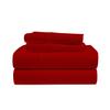 1 Piece Fitted Sheet Only Hotel Luxury Single Fitted Pure Egyptian Cotton 800 Thread Count Bottom Sheet, 15 Inch Deep Pocket Pack of 1 Full Size Red view 1