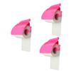 ABOOFAN 3pcs Tissue Box Holder Cup Wall-Mounted Toilet Paper Storage Accessory Cover Easy Install for Smooth Suitable for up to Wide Rose Red view 1