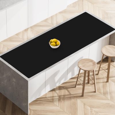 78.7x23.6(200cmx60cm) Heat Resistant Mat for Countertop, Silicone Mats for Kitchen Counter, Extra Large Counter Mat, Nonslip Mats for Crafts Countertop Protector, Black