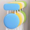 Folding Bar Stool, Comfortable Cushioned Padded Seat, 18.5in Folding Kitchen Breakfast Stool Chair, Lightweight and Portable, Foldable Stool for Picnic Garden Party (Color : Blue) view 4
