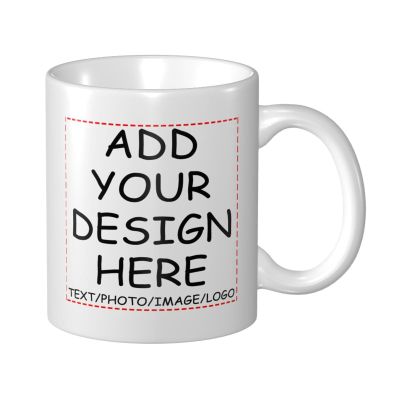 Personalized Coffee Mug Custom Photo Text or Logo Ceramic Mug Customized 11 Oz Tea Cup Unique Gift for Men & Women Personalized Design with Picture and Words