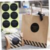 LABRIMP Cellophane Bags for Cookies 10 Sheets Round Sealing Stickers Paper Cookie Bag Labels view 3