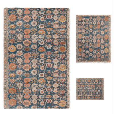 LEOSUCRE 3 Piece Bath Towel Set, Abstract Rustic Floral Towels for Bathroom Soft Shower Towels Absorbent Bathroom Towels Set (1 Bath Towel 1 Hand Towel 1 Washcloth) Middle Age Geometric Tribal