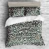 Boasorte Leopard Luxe Prints Duvet Cover Set | Urban Jungle Chic Wild Animal Fur Design Bedding Set | with Soft Duvet Cover+2 Pillow Shams(3pcs) or Sheet (4pcs) (B,Queen-4PCS) view 2