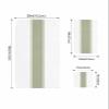 3 Piece Bath Towel Set, Solid Sage Green Luxury Towels Set for Bathroom Soft Bath Shower Towels Absorbent Bathroom Towels Set ( 1 Bath Towel, 1 Hand Towel, 1 Washcloth ) Stripes Modern Minimalism Art view 4