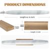 Koville African Natural Marble French Rolling Pin, 16inch Non-Stick Rolling Pin for Baking, Dough Roller for Pasta, Dumpling, Fondant, Pie, Bread, Pizza, Kitchen Baking Tools(Namib Fantasy) view 3