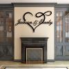 Lunwall Infinity Heart Metal Wall Art, Heart Wall Decor, Infinity Sign, Personalized Wedding & for Couples view 2