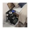 End Table End Table with Bedside Table with USB Ports and Power Outlets Modern Night Stand Nightstand view 4