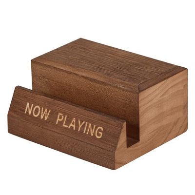 Luejnbogty 1 Piece Wooden Vinyl Record Holder Tabletop Now Playing Album Cover Holder Display Stand