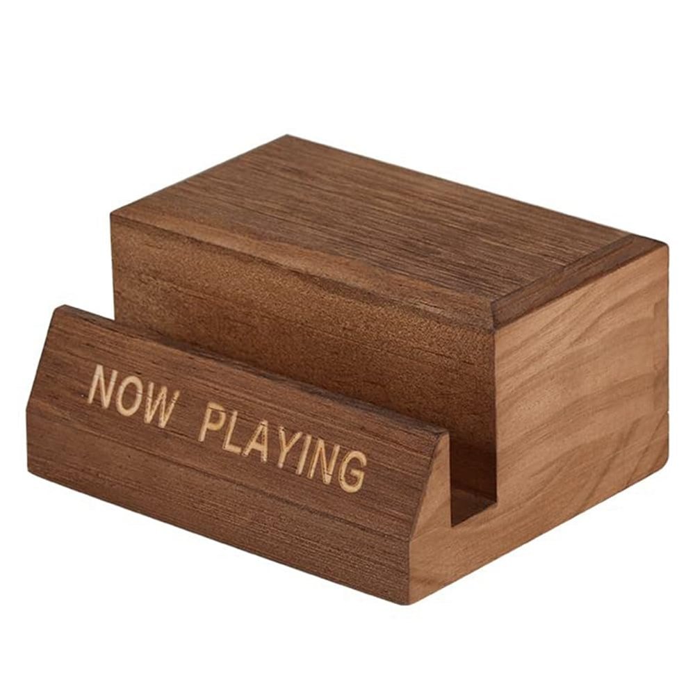 Luejnbogty 1 Piece Wooden Vinyl Record Holder Tabletop Now Playing Album Cover Holder Display Stand