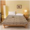 Twin Size Cream Coloured Jersey Knit Sheets Geometric Checked Sbanas Lightweight view 2