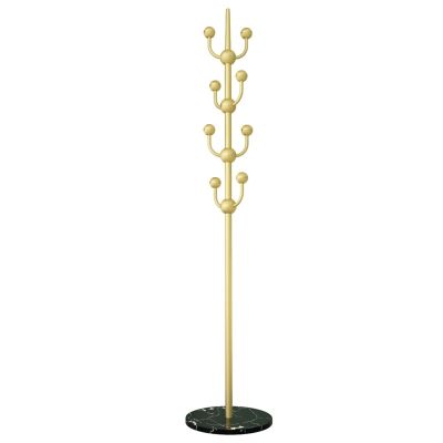 BABETT Coat Rack Freestanding Hall Tree Stand Metal Single-pole Tree-shaped Coat Rack Living Room Bedroom Corridor Coat Rack Home Floor-standing Coat Rack Marble Base Coat Tree Standing Coat Rack
