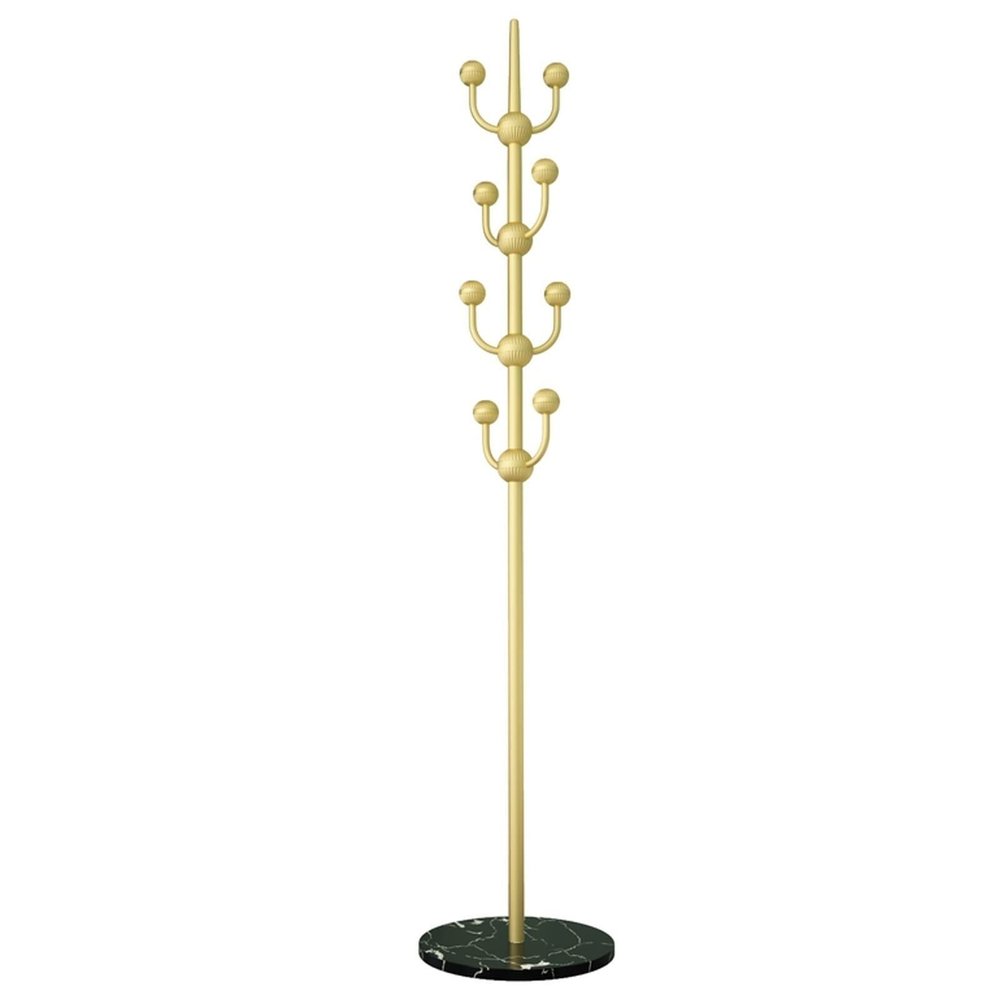 BABETT Coat Rack Freestanding Hall Tree Stand Metal Single-pole Tree-shaped Coat Rack Living Room Bedroom Corridor Coat Rack Home Floor-standing Coat Rack Marble Base Coat Tree Standing Coat Rack