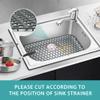 SAMSIER Sink Protectors for Kitchen Sink, Large Silicone Mats Grid for Bottom of Farmhouse (30x14) view 2