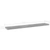 ZEYUAN Bookshelf Boards 8 pcs Concrete Gray 23.6"x3.9"x0.6" Engineered Wood Book Shelf Bookshelves Replacement Shelves for Bookcase view 2