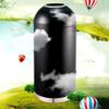 CEMONT Outdoor Trash Can Outdoor Trash Can Open Top Commercial Trash Can Office Outdoor Trash Can 13 Gallon/50L Heavy Duty Trash Can Garbage Can, 38cm*38cm*90cm, Black view 3