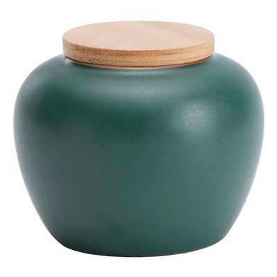 Adult Ashes,Funeral Urn,Ceramic Sealed Can Handcrafted and Affordable Memorial Burial Urn at Home Or Cemetery Dog Cat Used in Office and Home (Color : Blue) (Black) (Green)