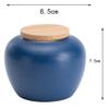 Adult Ashes,Funeral Urn,Ceramic Sealed Can Handcrafted and Affordable Memorial Burial Urn at Home Or Cemetery Dog Cat Used in Office and Home (Color : Blue) (Black) (Green) view 3