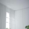 Closet Hanging Rod, Cloakroom V-Shaped Ceiling Curtain Rail with Hook, White Silent Room Divider Rod for Living Room/Bedroom/Closet Privacy Window Rod, Top Seamless Installation ( Size : 1.1m/3.6ft ) view 2