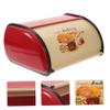 Ciieeo Kitchen Bread Box Vintage Metal Bread Storage Container Cover Multi-function Organizer for Kitchen Counter Retro Design Snacks and Utensils view 4