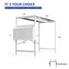 Pamray 32 Inch Computer Desk for Small Spaces with Storage Bag, Home Office Work Desk with Headphone Hook, Small Office Desk Study Writing Table view 3