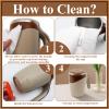 FLECPSNRG Self Stirring Coffee Mug, Rechargeable Automatic Coffee Stirring Mixing Mug, Electric Funny Self Mixing Cup, Stainless Steel Travel Coffee Cup, 380ML, Brown view 3