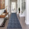 Griclner Area Rug 2FTX17FT Modern Graphite Rug Collection Craft with Non-Shedding Floor Carpet Washable for Living Room Bedroom Dining Home Office Grey view 1