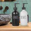 Cabilock 1set Lotion Bottle with Tray Refillable Soap Dispenser for Hand and Dish Soap Compact Design for Kitchen and Bathroom and Pump Bottles view 2