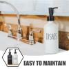 Cabilock 1set Lotion Bottle with Tray Refillable Soap Dispenser for Hand and Dish Soap Compact Design for Kitchen and Bathroom and Pump Bottles view 3