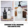 Cabilock 1set Lotion Bottle with Tray Refillable Soap Dispenser for Hand and Dish Soap Compact Design for Kitchen and Bathroom and Pump Bottles view 4
