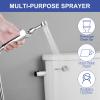 Greenspring Chrome Handheld Bidet Sprayer Attachment for Toilet Adjustable Cloth Diaper Sprayer Bidets for Attachment Toilet with Interchangeable Spray Heads, Brass view 3