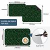 Green Leopard Print Dish Drying Mat for Kitchen Counter, Super Absorbent Quick Dry Coffee Bar Mat Pad Thin Diatomaceous Sink Mat Non Slip Dish Drainer Mat 12''x16'' Spring St. Patrick's Day Holiday view 4